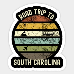 Road Trip To South Carolina, Family Trip To South Carolina, Holiday Trip to South Carolina, Family Reunion in South Carolina, Holidays in Sticker